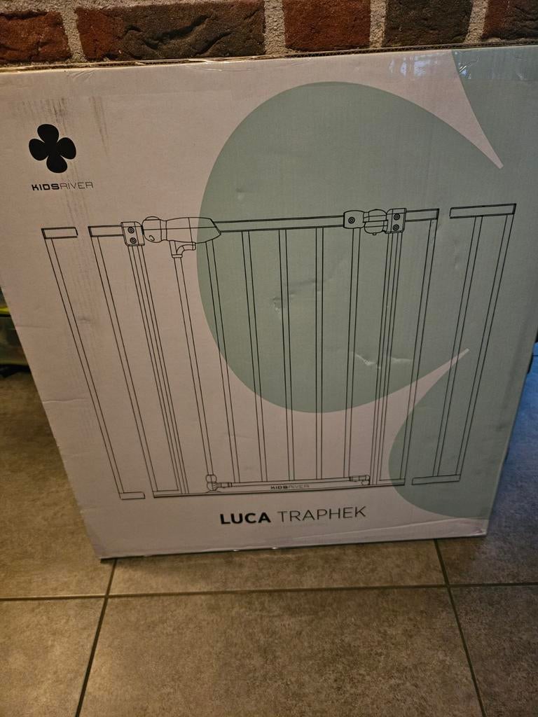 Kidsriver Luca Traphekje Zwart - Veiligheid voor je kind, Ophalen, Nieuw, Klemhekje, Metaal of IJzer