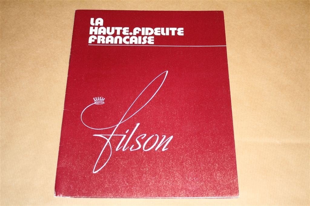 Zeldzame catalogus - Filson geluidsapparartuur - Ca 1975, Ophalen of Verzenden, Zo goed als nieuw
