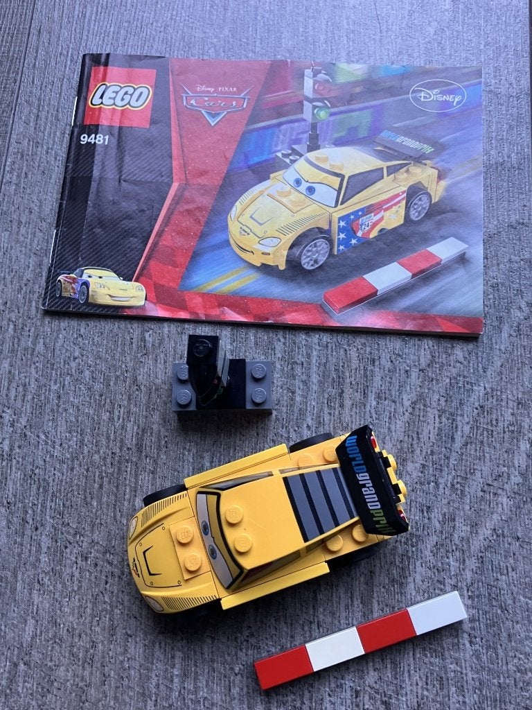 LEGO Cars 2 Jeff Gorvette - 9481, Lego, Compleet, Ophalen of Verzenden, Zo goed als nieuw