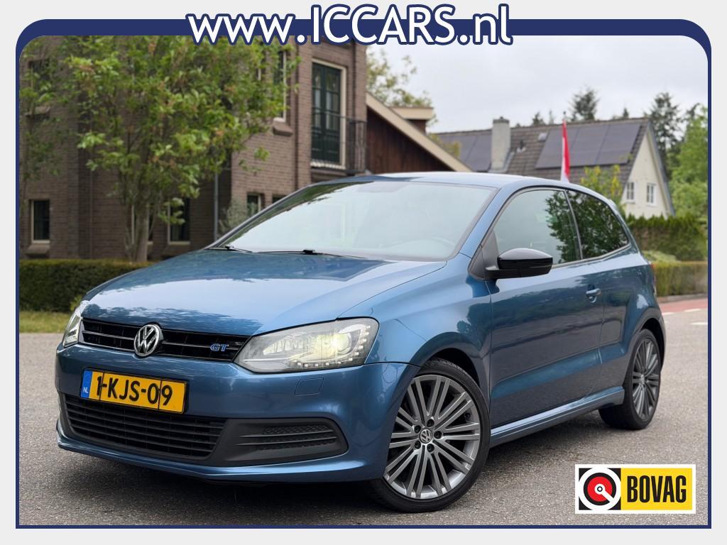 Volkswagen POLO 1.4 TSI BLUE. GT 140 PK, Euro 5, Gebruikt, 4 cilinders, Blauw