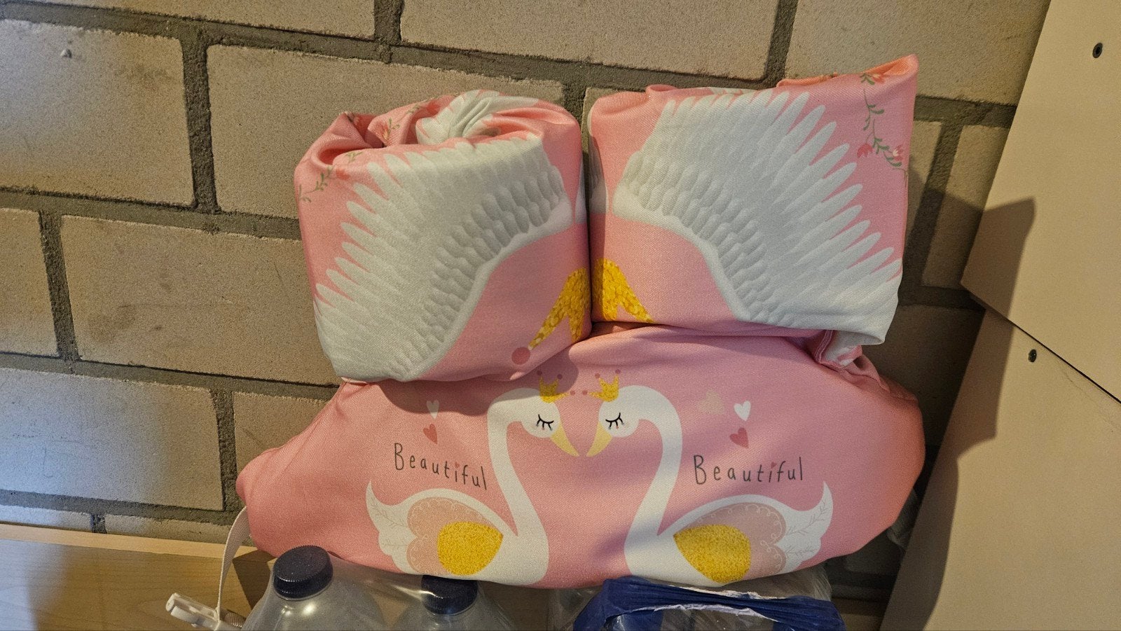 Roze zwemvest/zwembandjes voor kinderen (14-25kg), Ophalen