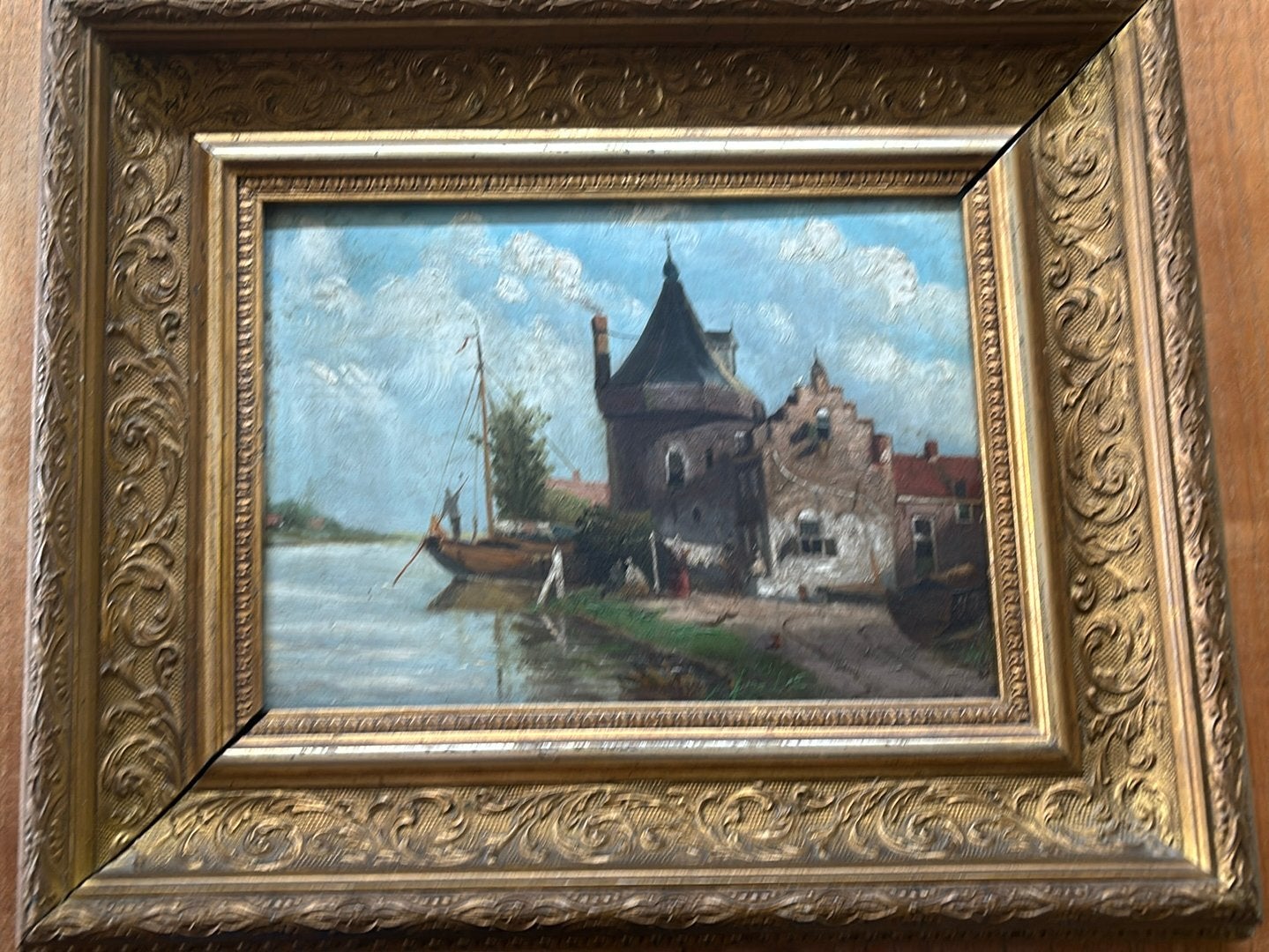 Olieverf schilderij romantische school rond 1880, Ophalen of Verzenden