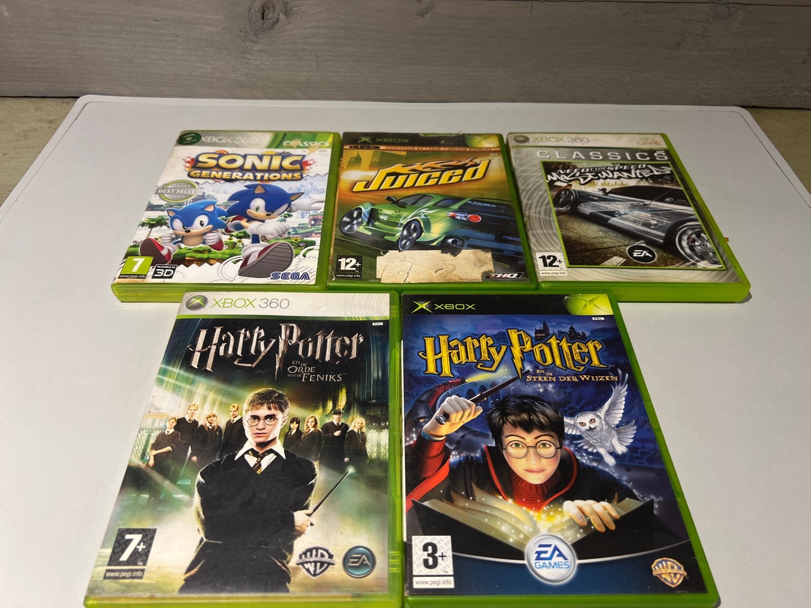 Xbox 360 Games: Sonic, Juiced, Need for Speed, Harry Potter, Avontuur en Actie, N, 1 speler, Eén computer