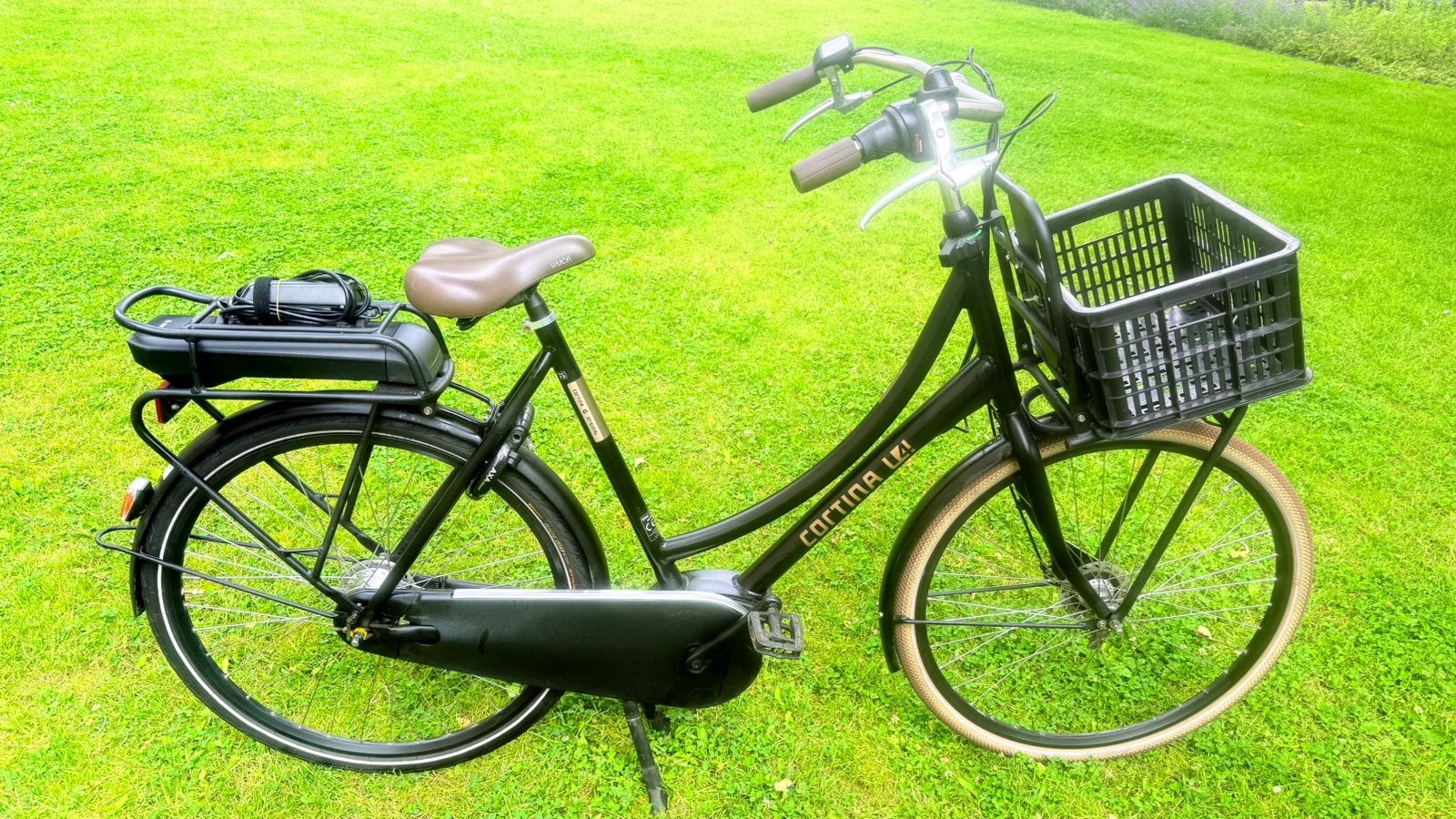 Mooie goede unisex transportfiets E-bike Cortina U4, 60cm N7, Gebruikt, Versnellingen, 56 cm of meer, Trommelrem