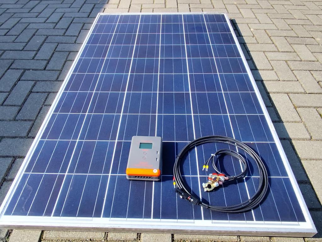 Off-grid zonnepaneel set 255watt 12/24volt, Caravans en Kamperen, Ophalen