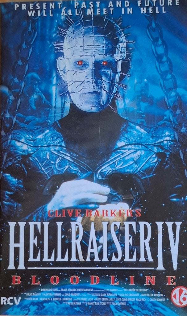 Hellraiser 4: Bloodline - VHS - RCV, Horror, Nederlands ondertiteld, Engels, Vanaf 16 jaar