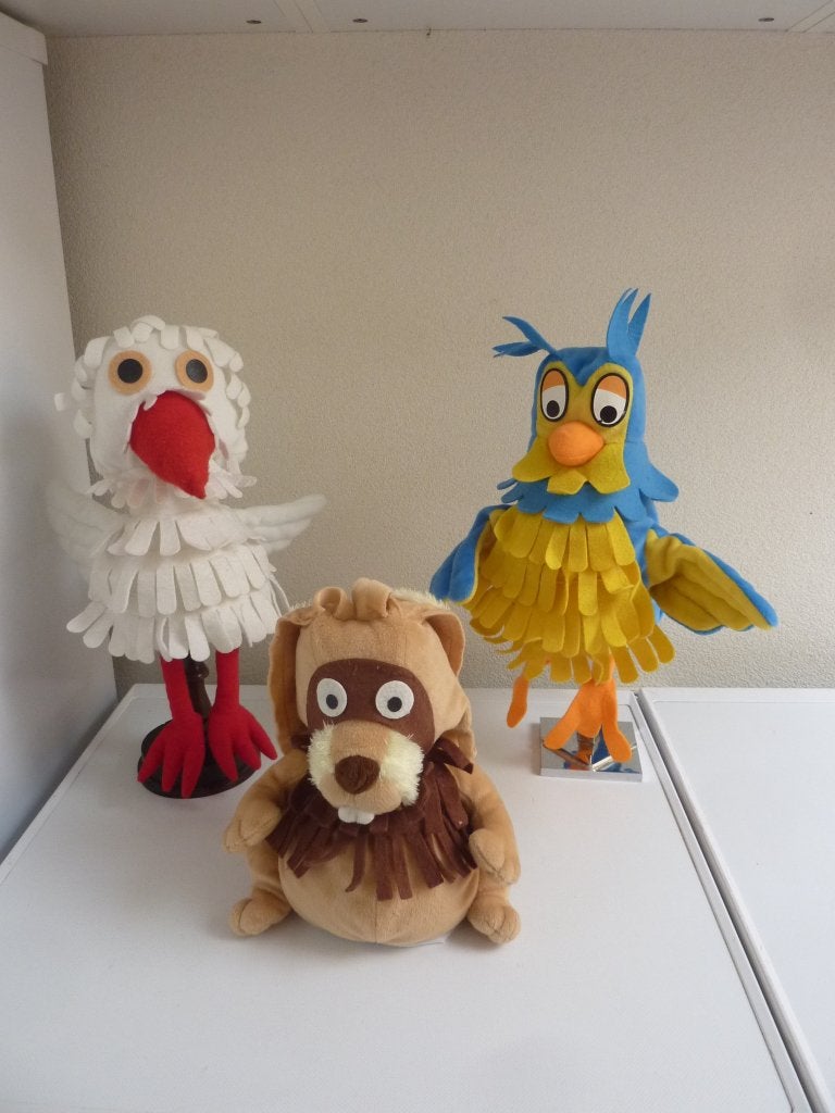 3 Handpoppen Fabeltjeskrant. Knuffels, Kinderen en Baby's, Speelgoed | Knuffels en Pluche, Gebruikt, Overige karakters, Overige typen