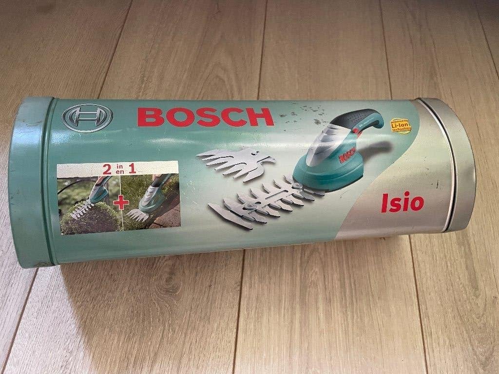 Bosch Accu Buxus- en Grasschaar Set ISIO, Ophalen of Verzenden, Gebruikt, Accu, Bosch.