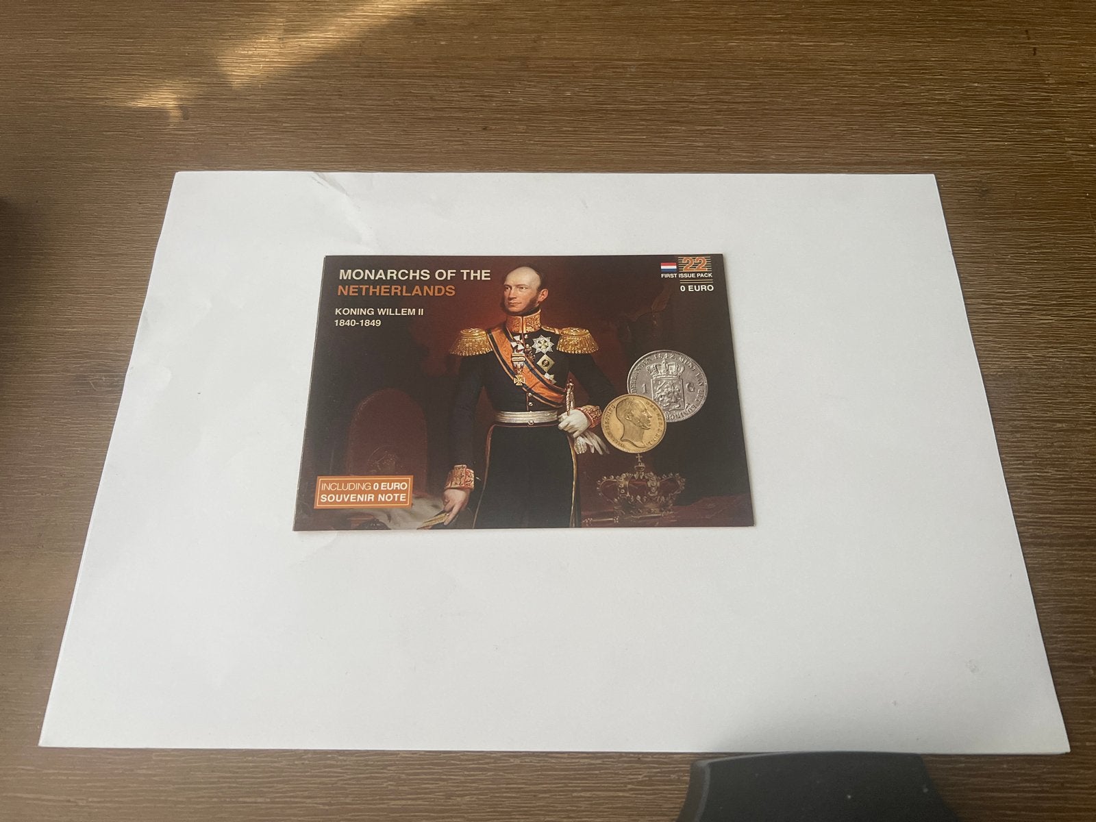 Monarchs of the Netherlands: Koning Willem II Souvenir, Ophalen of Verzenden, Euro's, Setje
