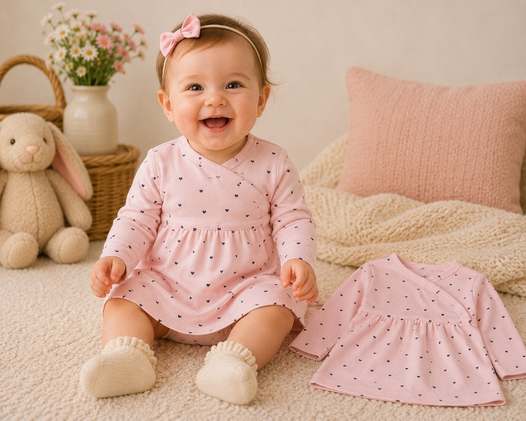Jurk Noppies Nevada Licht Rose maat 56 NIEUW, Kinderen en Baby's, Babykleding | Maat 56, Nieuw, Meisje, Jurkje of Rokje, Ophalen of Verzenden