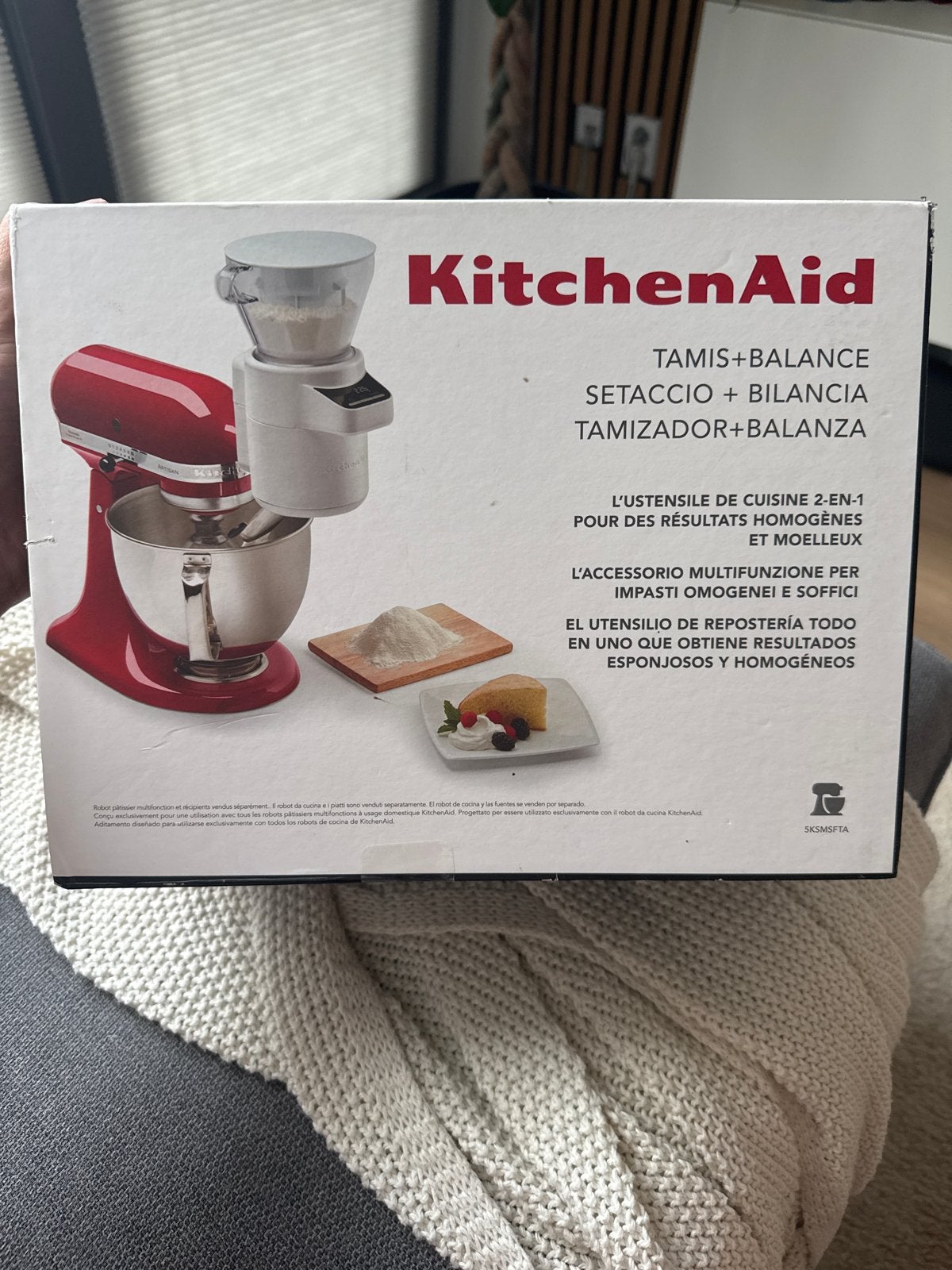 KitchenAid Zeef en Weegschaal Opzetstuk voor Mixer, Ophalen, Nieuw