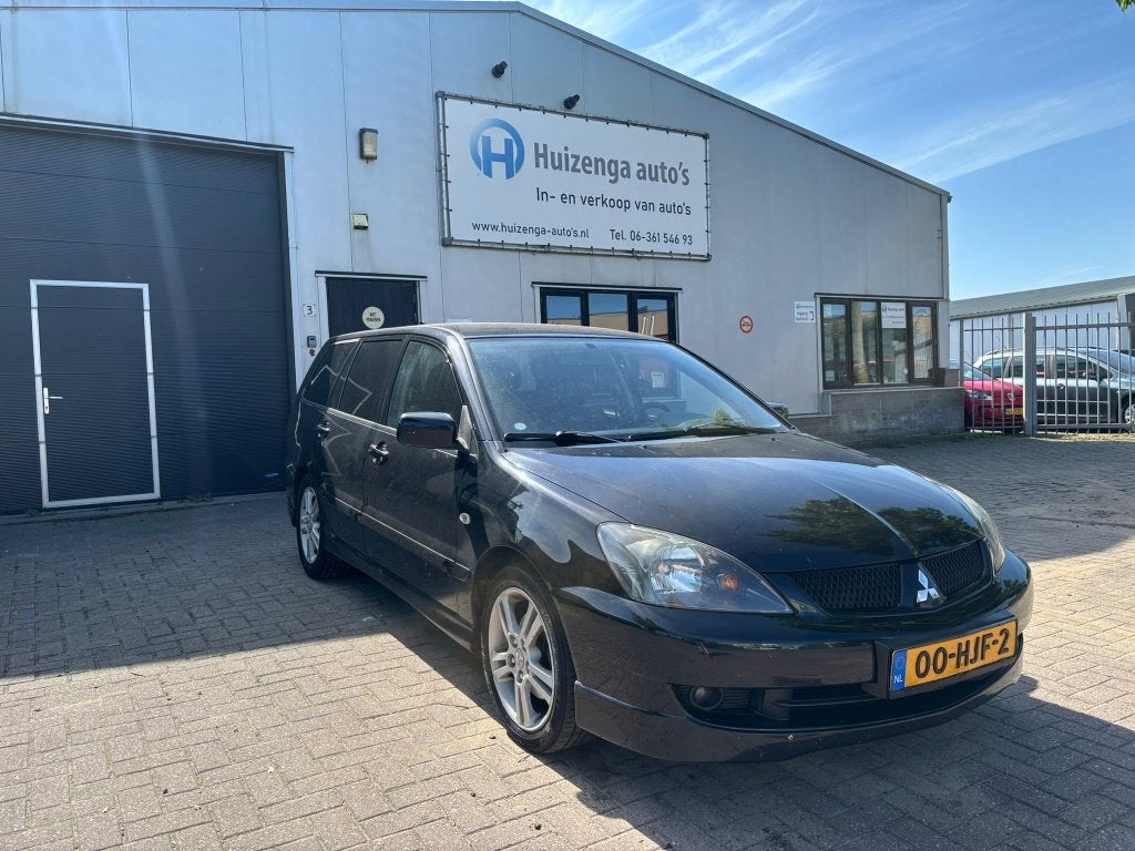 Mitsubishi Lancer Station Wagon 1.6 Intense | AIRCO| MET APK, Auto's, Gebruikt, Zwart, 4 cilinders, 400 kg
