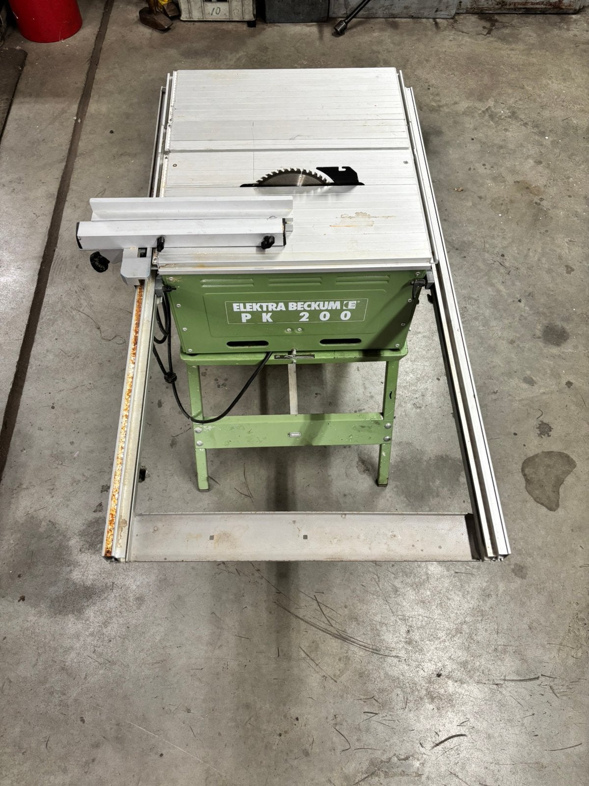 Elektra Beckum PK200 zaagmachine 220V, Doe-het-zelf en Verbouw, Ophalen, Gebruikt, 1200 watt of meer, Overige typen