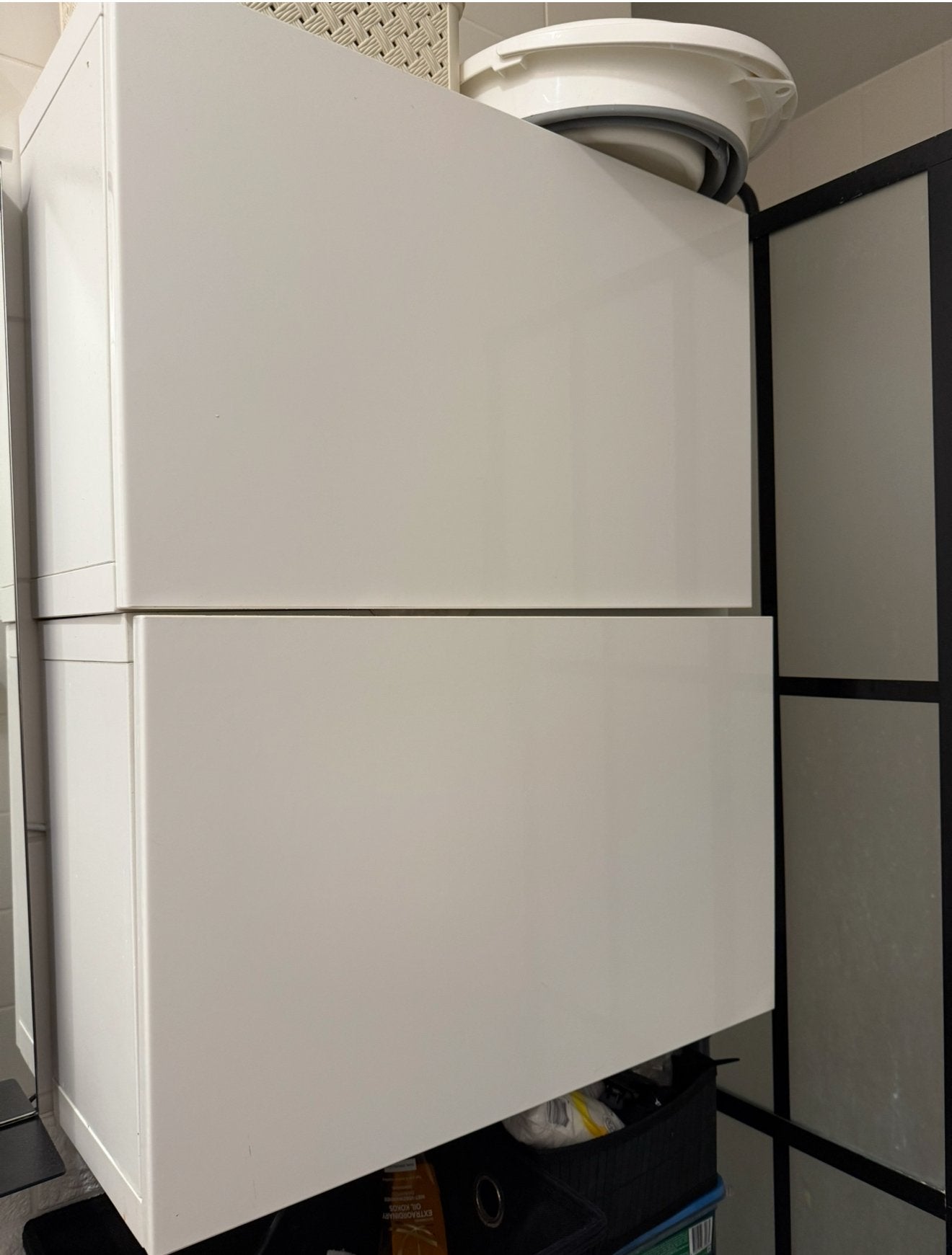 Ikea besta kast hoogglans wıt, Ophalen of Verzenden, Gebruikt