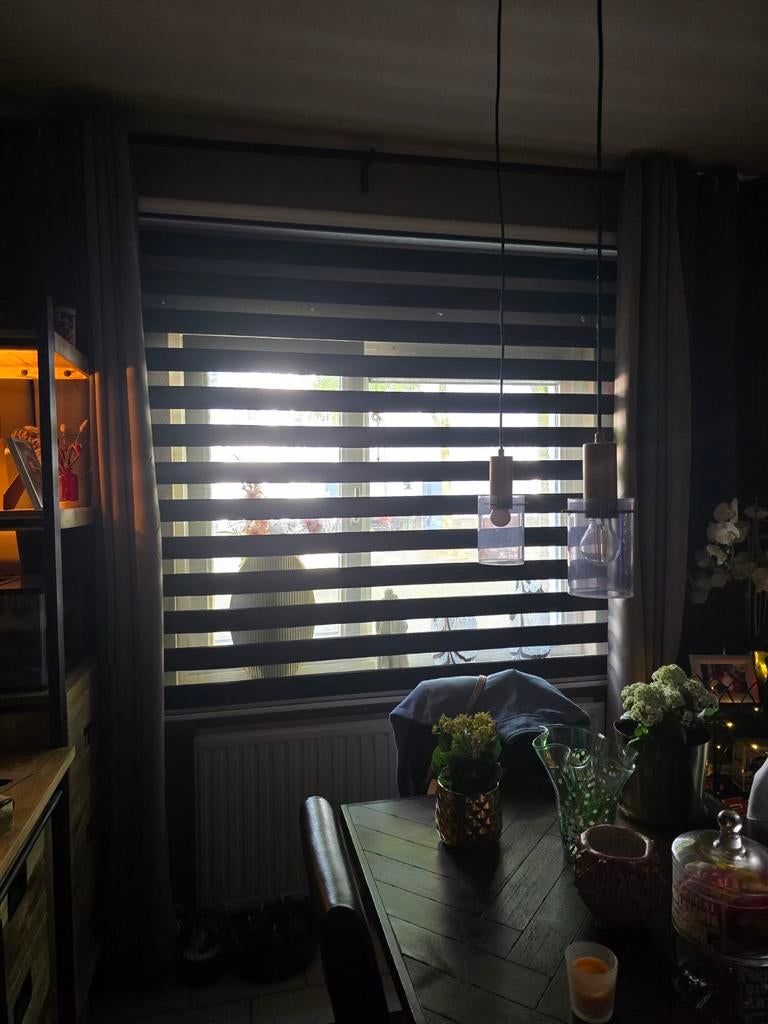 Grote duo rolgordijn., Huis en Inrichting, Stoffering | Gordijnen en Lamellen, Ophalen, 150 tot 200 cm, 150 tot 200 cm