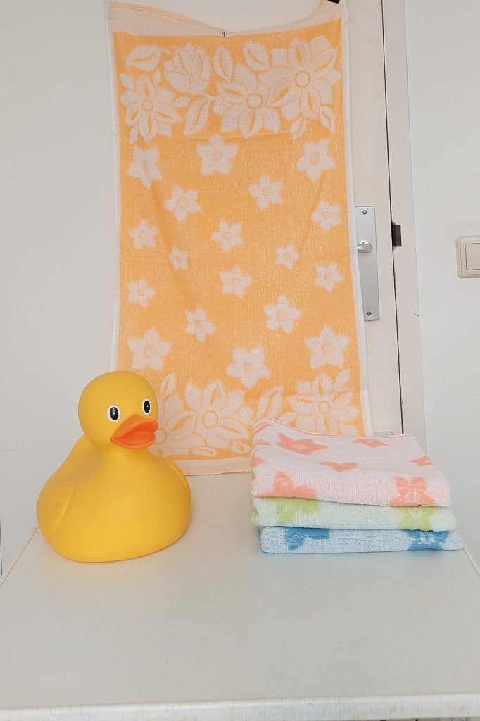 4 NIEUW Vintage retro handdoeken set bloemen (50x100), Eu, Eu, Handdoek, Nieuw