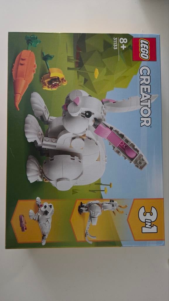LEGO Creator 3in1 Wit Konijn 31133 - Nieuw in doos, Ophalen of Verzenden, Nieuw, Lego