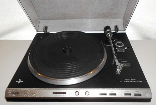 Philips vol automatische draaitafel AF 720 zwart/zilver, Philips, Automatisch, Ophalen of Verzenden, Zo goed als nieuw
