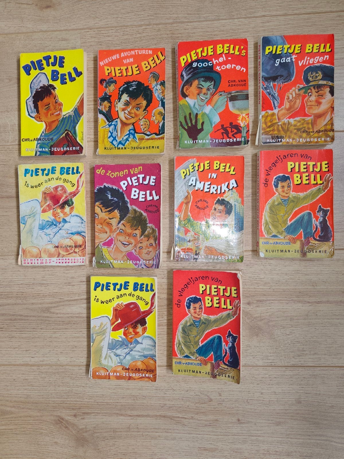 Pietje Bell boeken - serie van 10 originele uitgaven, Ophalen of Verzenden, Gelezen, Chris van Abkoude, Fictie algemeen