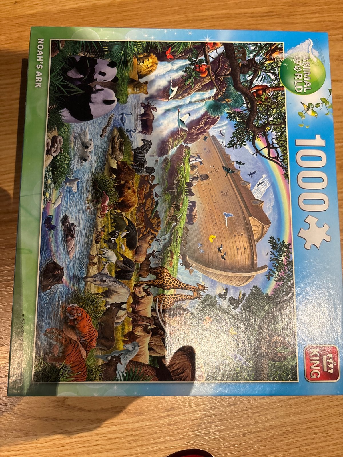 King Noah's Ark 1000 stukjes puzzel - Dierenwereld, Een of twee spelers, Ophalen of Verzenden, Gebruikt