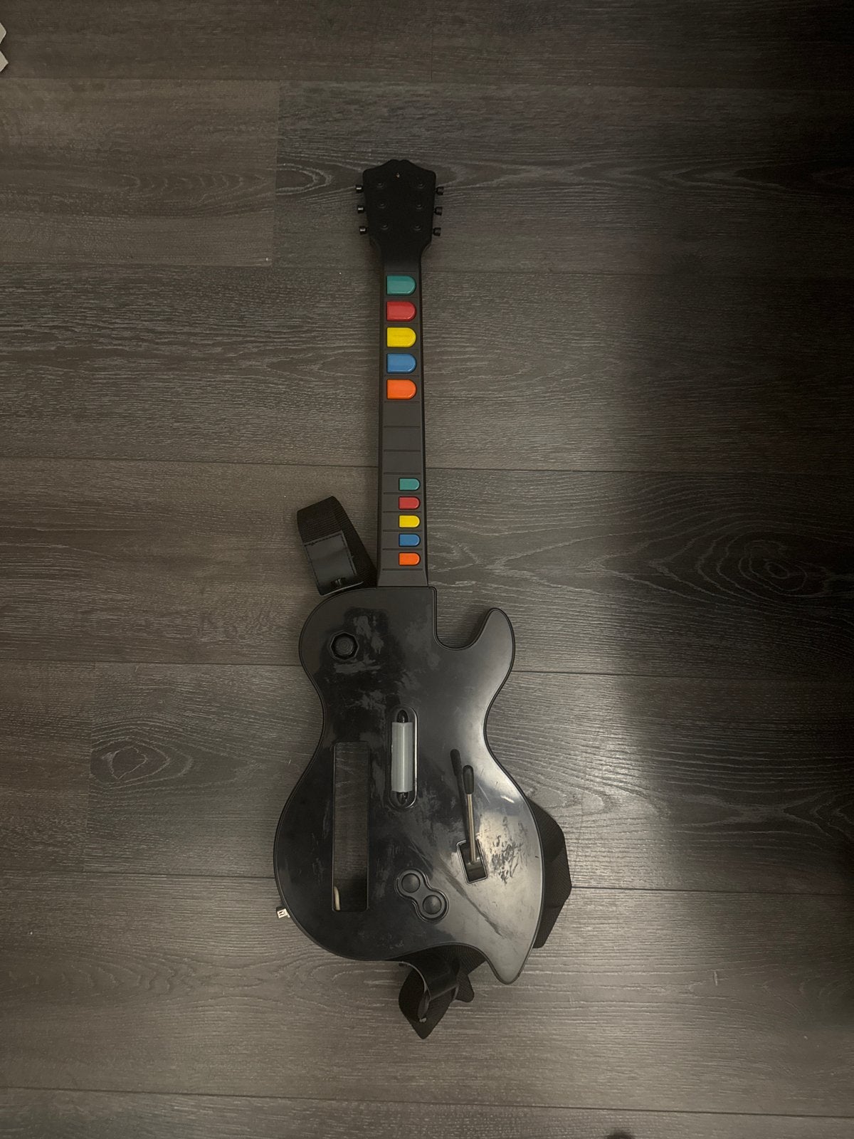 Guitar Hero gitaar zwart voor de Wii 10 knoppen, Spelcomputers en Games, Ophalen, Gebruikt, Met 1 controller