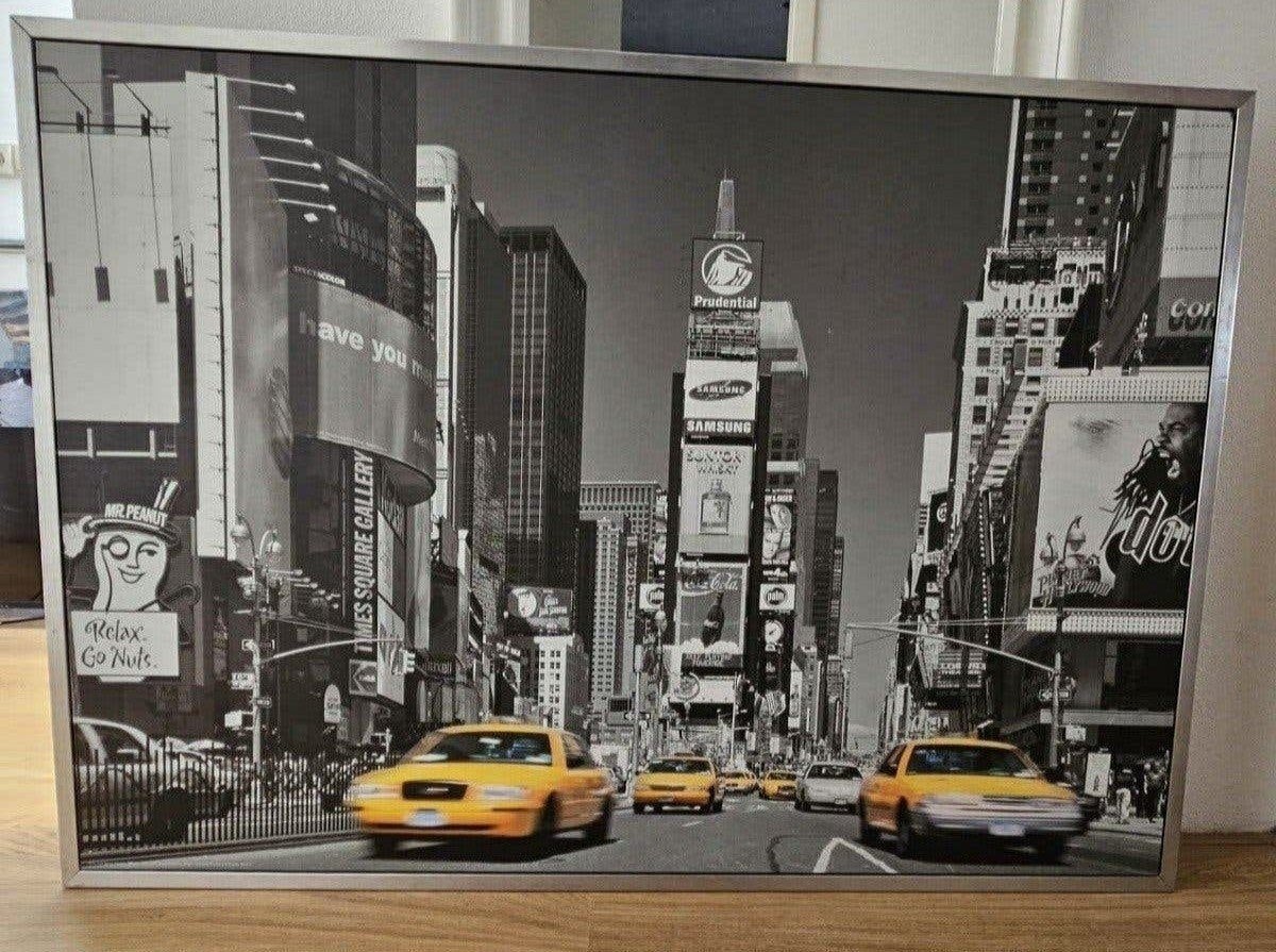 Ingelijst kunstwerk van Times Square in New York, Huis en Inrichting, Ophalen, Foto of Poster