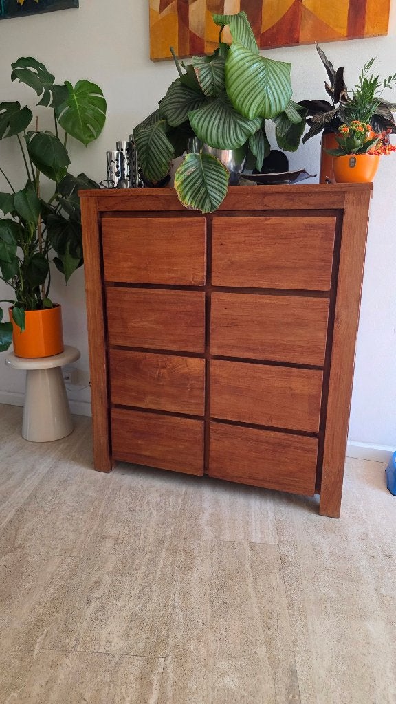 Foto 2 van Milaan Teakhouten ladekast