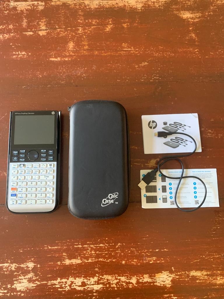 HP Prime Grafische Rekenmachine + Oplader + Hoesje, Ophalen of Verzenden, Grafische rekenmachine, Zo goed als nieuw