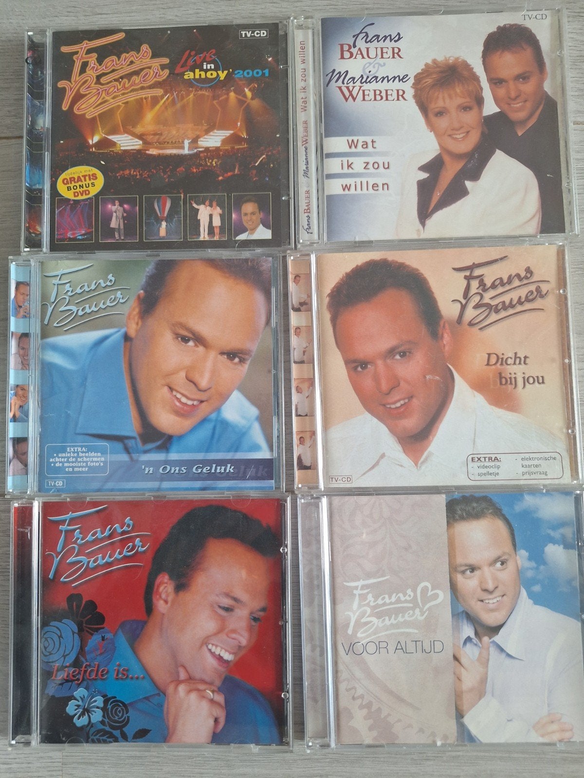 Frans bauer 11 cd s en 4 dvd s, Ophalen of Verzenden, Gebruikt, Levenslied of Smartlap