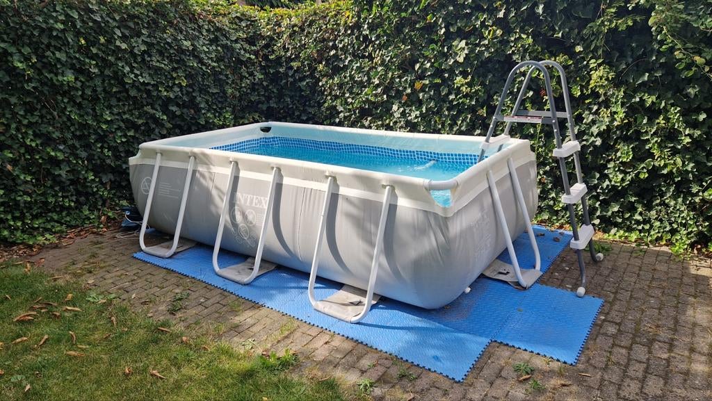 Intex zwembad met Bestway zwembadverwarming, 80 tot 120 cm, Ophalen of Verzenden, Opzetzwembad, 200 tot 400 cm