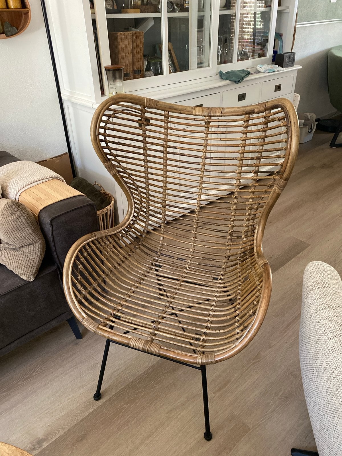Merk Troubadour rotan stoel, Huis en Inrichting, Ophalen, Overige kleuren, Riet of Rotan, Zo goed als nieuw