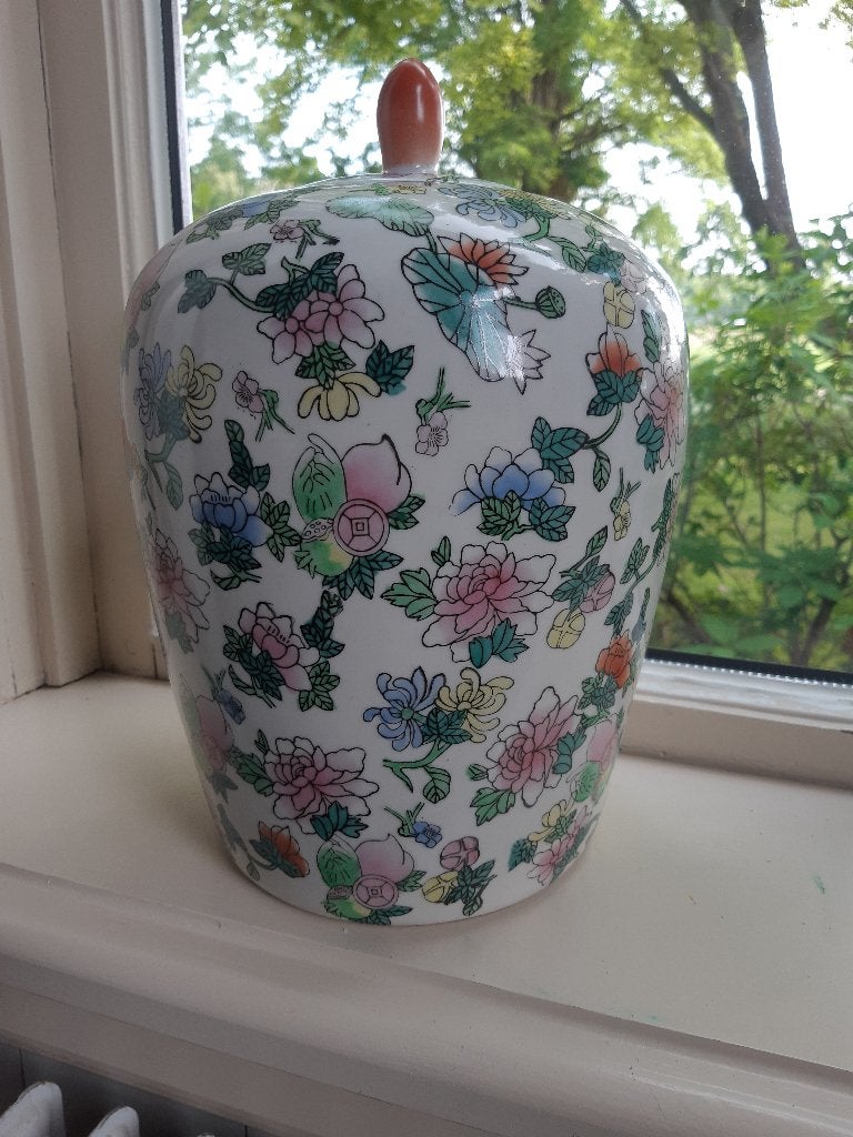 Antieke / vintage chinese gemberpot. Hoogte 34 cm, Ophalen of Verzenden