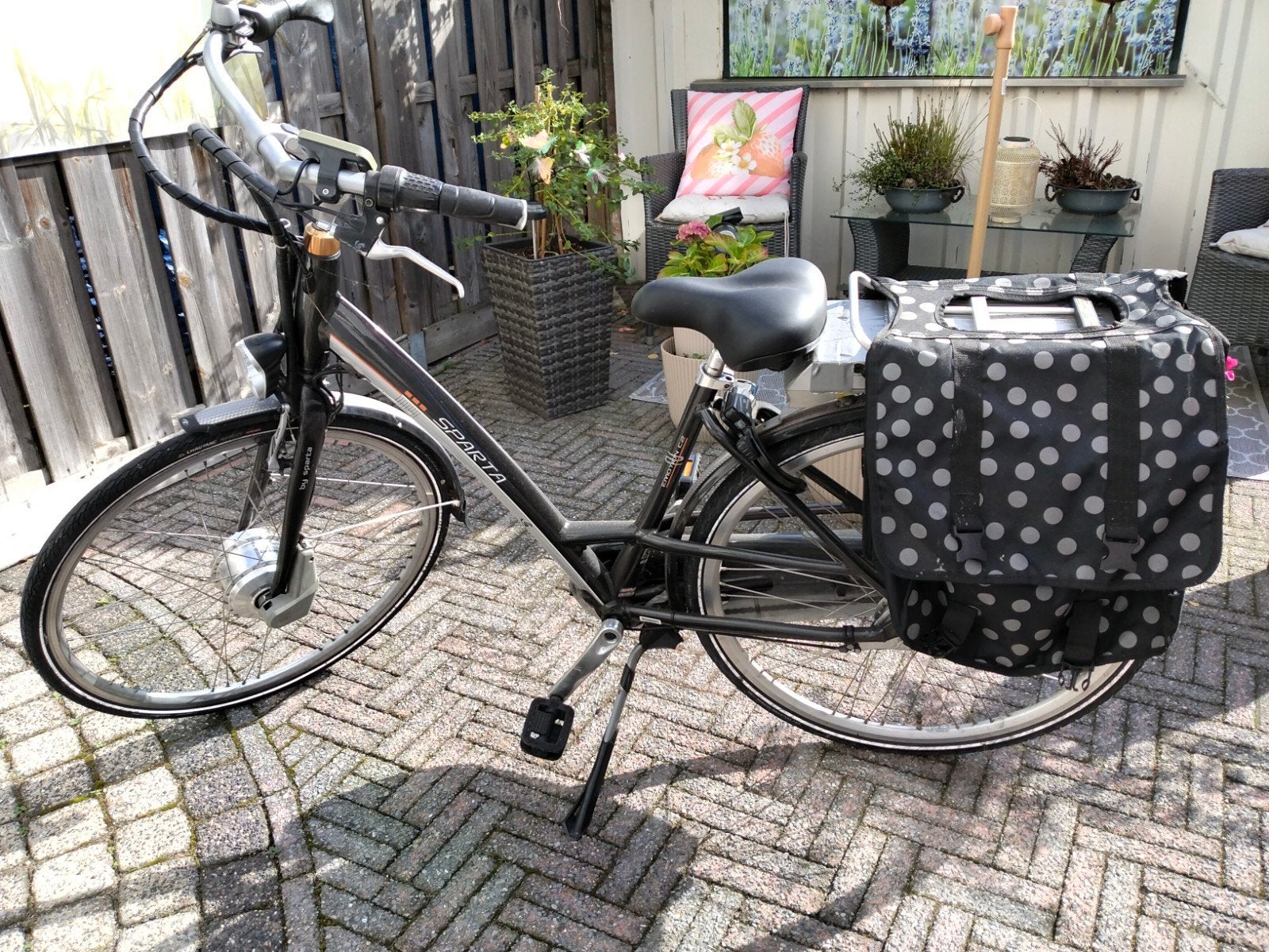 Sparta Emotion C2 elektrische fiets met fietstassen, Sparta, Gebruikt, Ophalen of Verzenden, 47 tot 51 cm