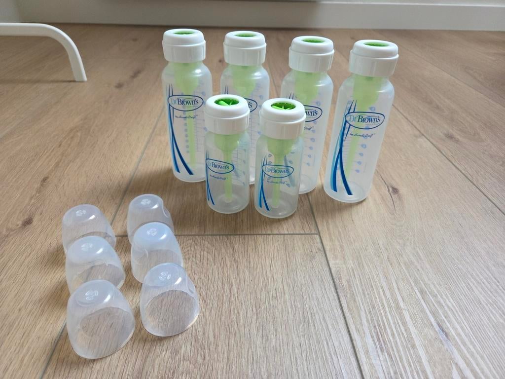 Dr Brown anti colic flesjes, Kinderen en Baby's, Babyvoeding en Toebehoren, Ophalen, Zo goed als nieuw, Flessen- of potjesverwarmer