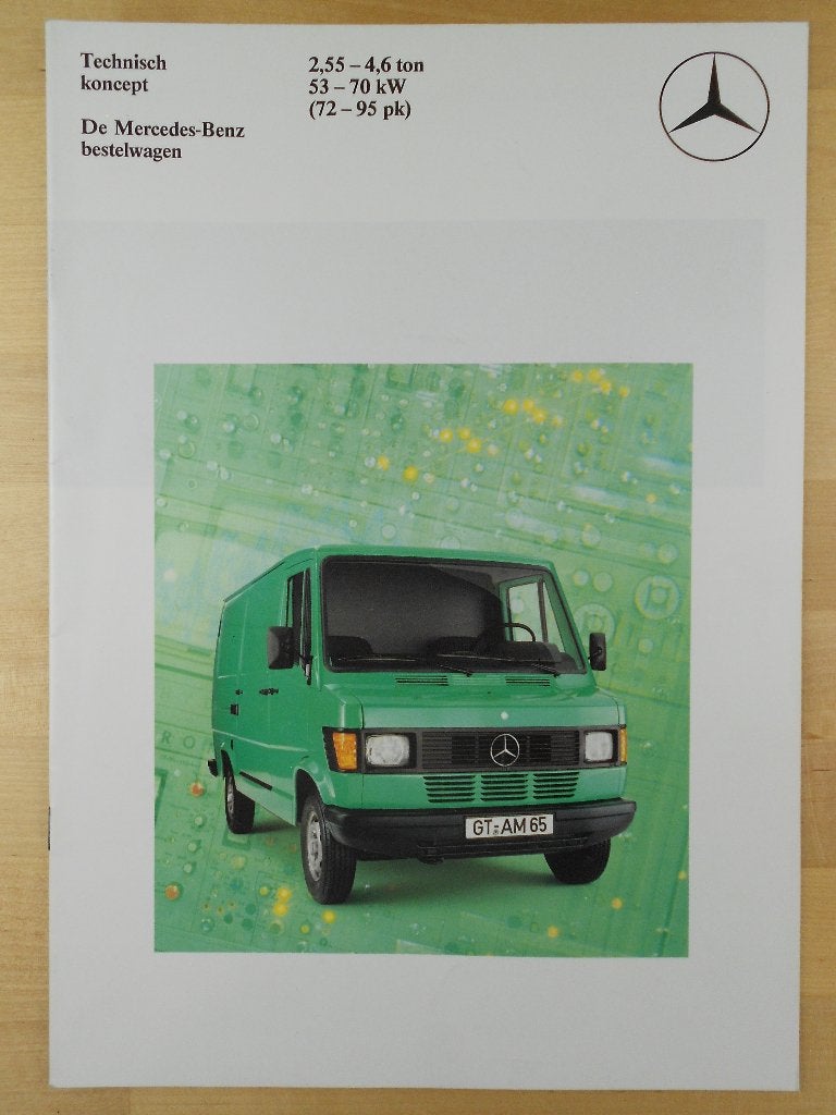 Mercedes Brochure 1985 207 209 210 307 309 310 407 409 D 410, Zo goed als nieuw, Mercedes-Benz, Mercedes, Ophalen of Verzenden
