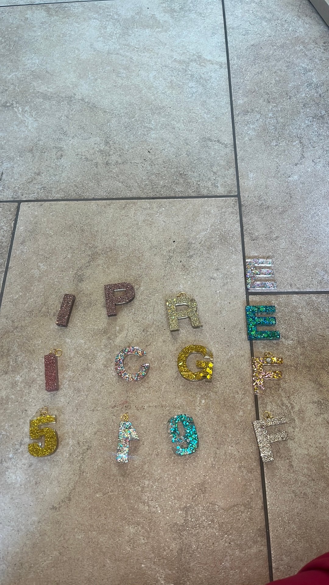 epoxy letter's & cijfer's, Ophalen, Zo goed als nieuw