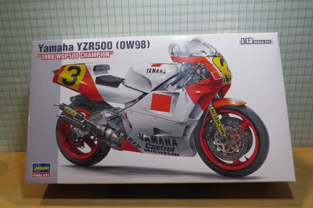 Eddy Lawson Yamaha YZR500 (OW98)1988 1:12 Hasegawa, Overige merken, MayCheong, Nieuw, Ophalen of Verzenden