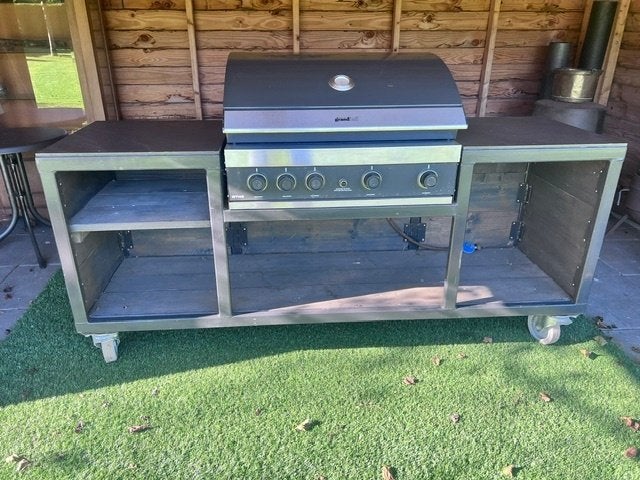 verrijdbare Buitenkeuken/barbecue, Ophalen, Gebruikt, Gas, Overige merken