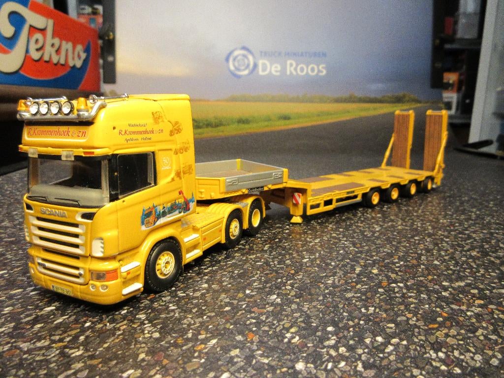 Tekno Scania R 680 Krommenhoek, Ophalen of Verzenden, Zo goed als nieuw, Bus of Vrachtwagen, Tekno