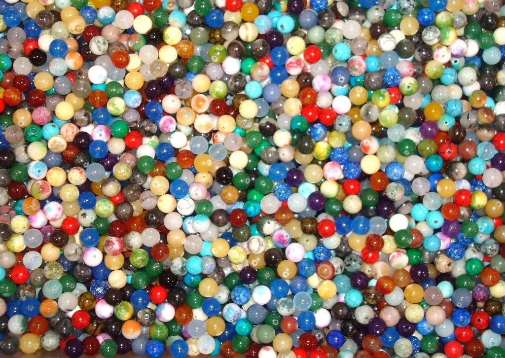 SALE: 1000 kralen natuur- en halfedelsteen 8 mm., Hobby en Vrije tijd, Kralen en Sieraden maken, Info.adorabeads@gmail.com, Want 18 Hoogvliet