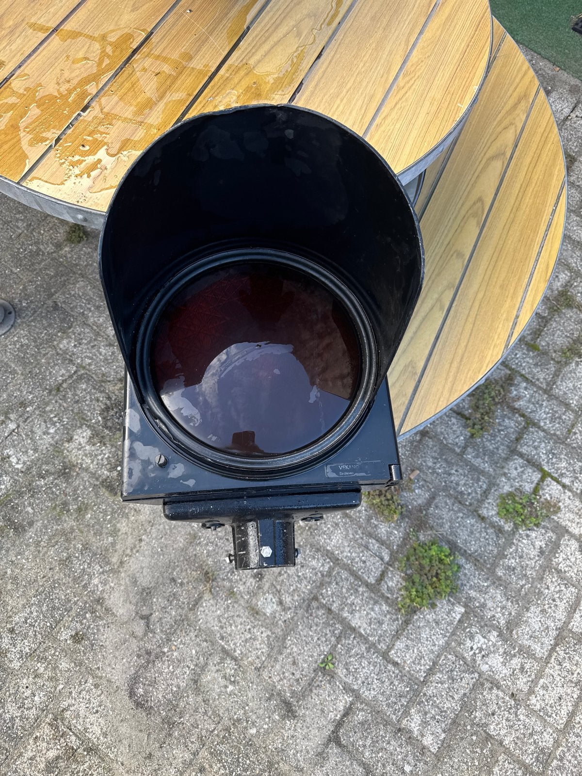 Oud oranje stoplicht voor decoratie of verzamelaar, Ophalen of Verzenden