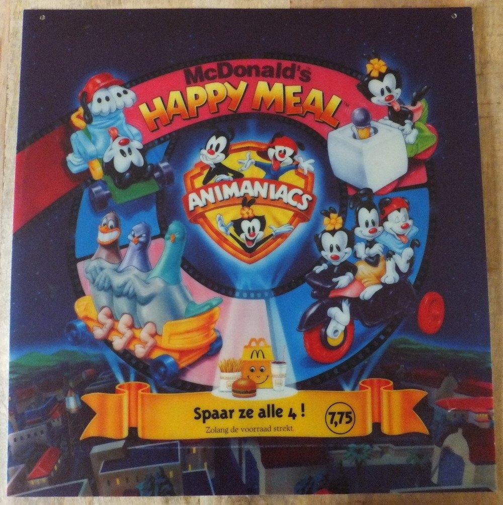 McDonald's - Animaniacs - Translite Sign, Verzamelen, Merken en Reclamevoorwerpen, Ophalen, Zo goed als nieuw, Reclamebord