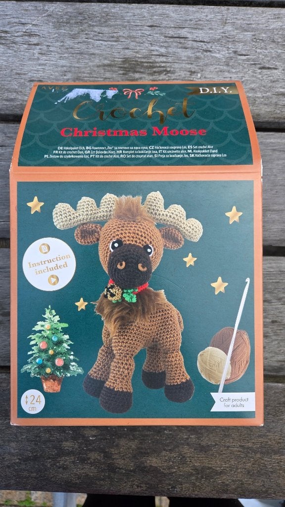 Haakpakket Cristmas Moose, Ophalen of Verzenden, Nieuw, Haken, Patroon of Boek