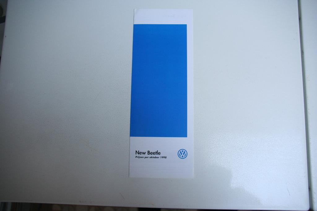 Folder Volkswagen Beetle prijslijst (10-1998) (148), Ophalen of Verzenden, Nieuw, Volkswagen