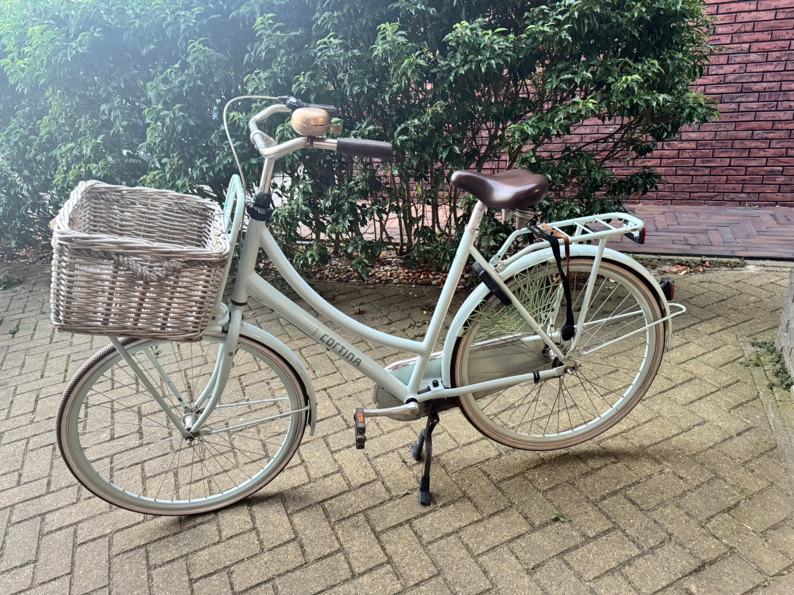 Mooie mintgroene Cortina U4 transportfiets, Fietsen en Brommers, Fietsen | Meisjes, Terugtraprem, Versnellingen, Zo goed als nieuw