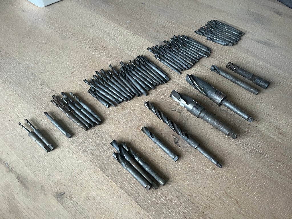 Morseconus boren set (60 stuks) – Morsekonus – Metaalboren, Ophalen of Verzenden, Gebruikt, Overige typen