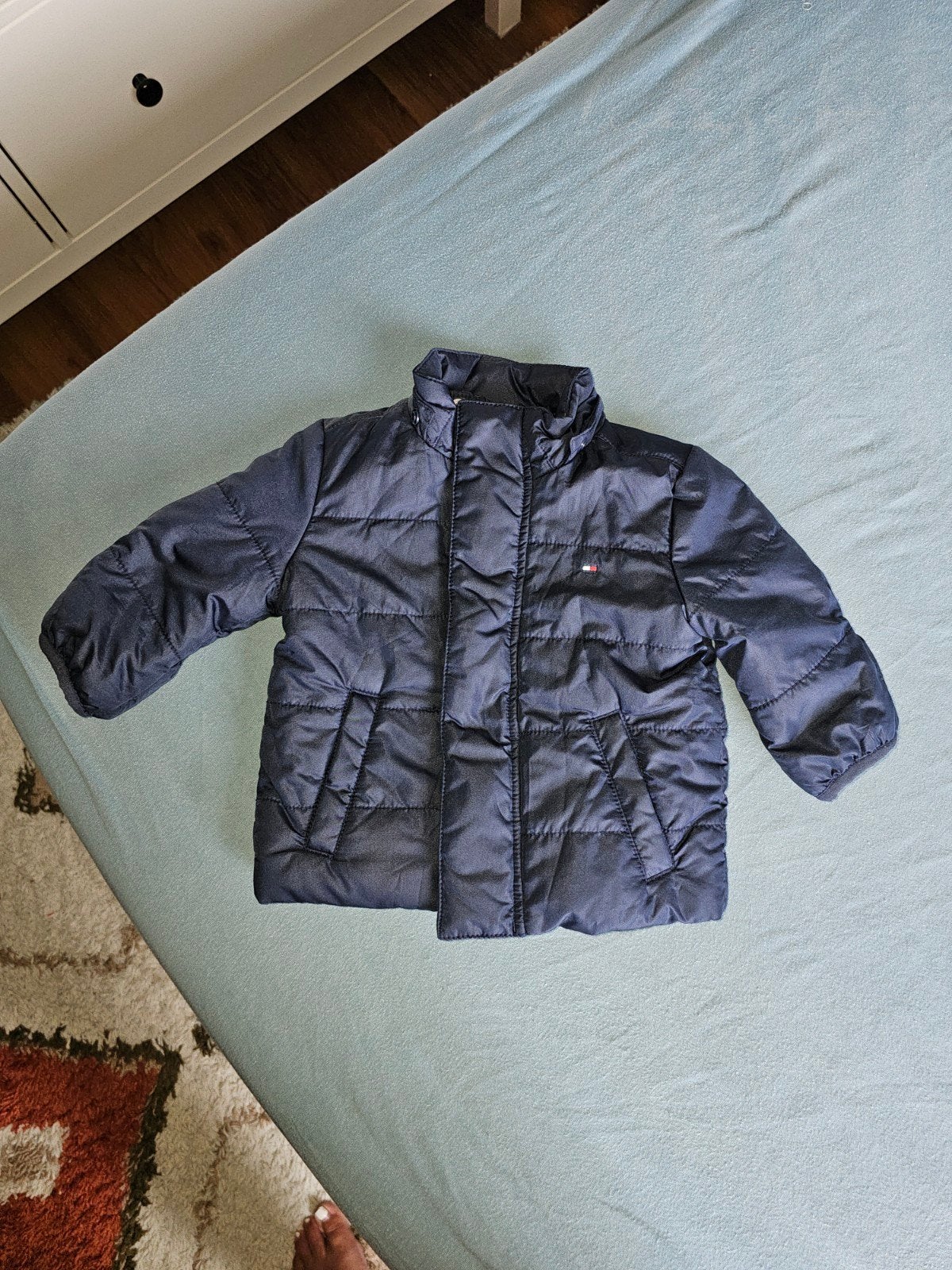 Tommy Hilfiger jasje 3-6 maanden - Marineblauw, Ophalen of Verzenden, Gebruikt, Tommy Hilfiger, Jongetje