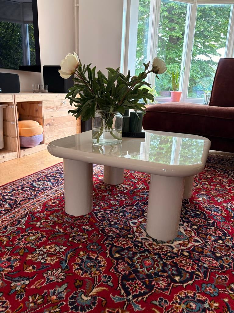 Karwei bijzettafel Sjoerd Beige 70 x 70 cm, Ophalen, Minder dan 45 cm, Vierkant, Zo goed als nieuw