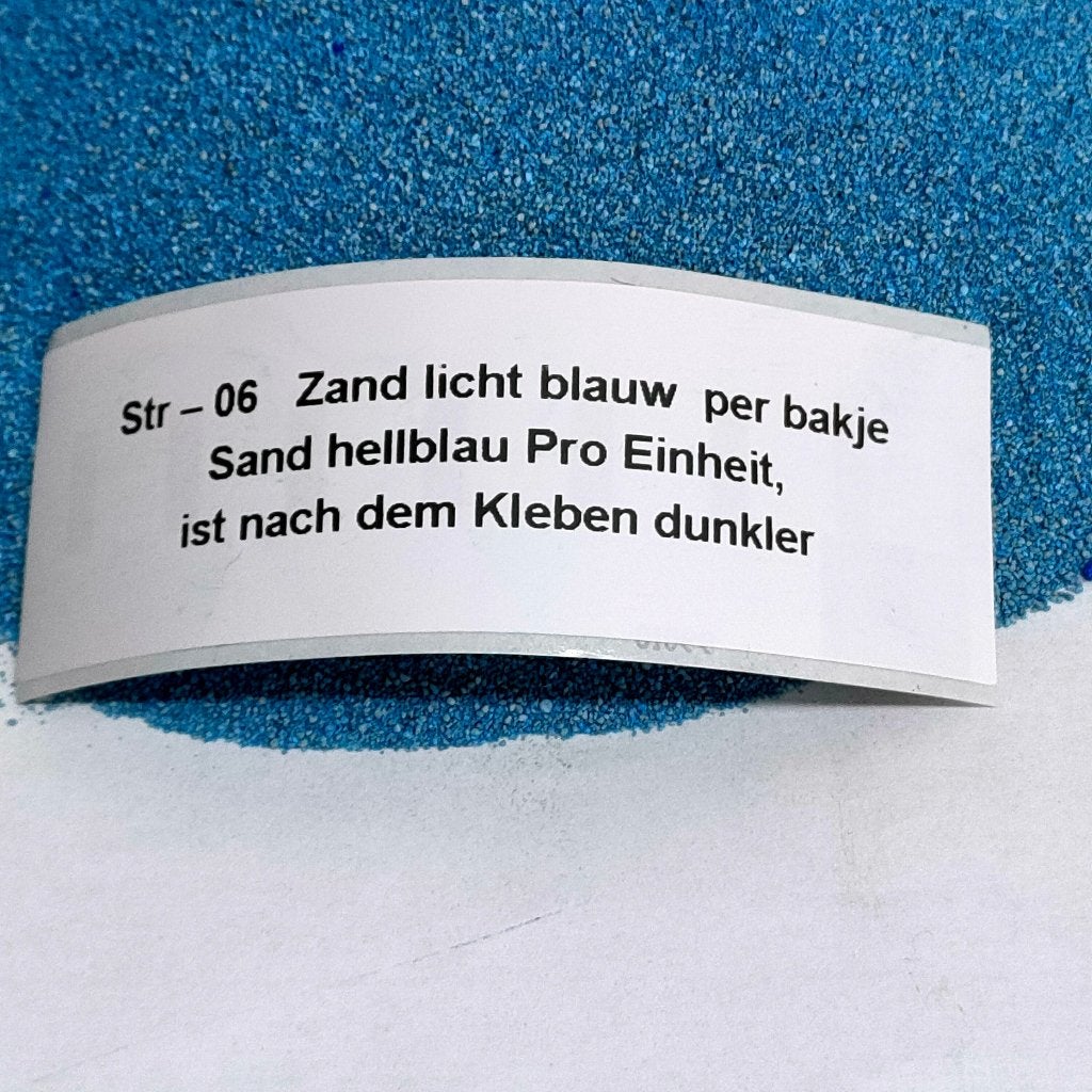 modeltrein Str – 06  gekleurd zand licht blauw, Overige merken, Gelijkstroom, Natuur, Nieuw