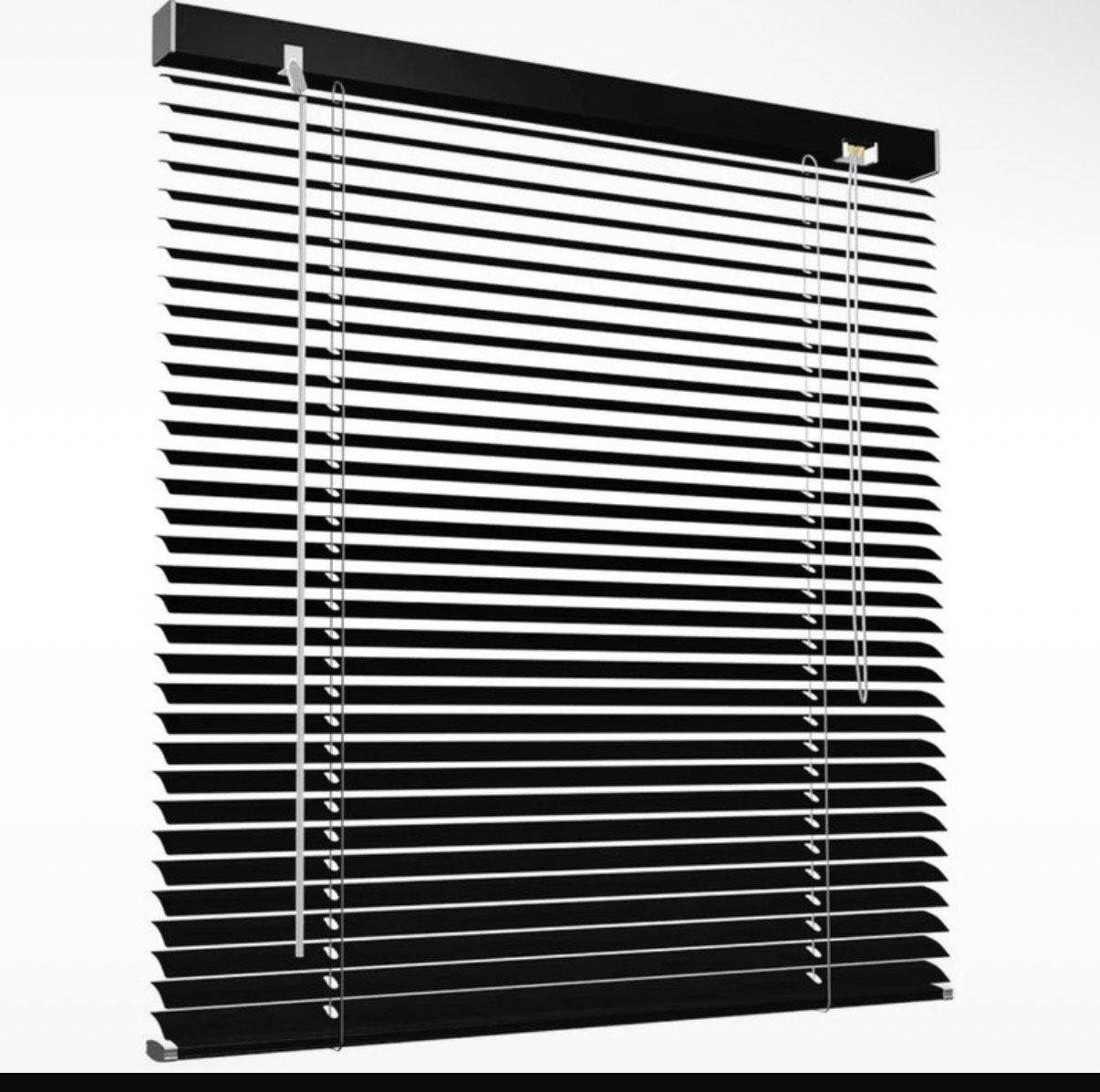 Nieuwe Victoria jaloezie, zwart aluminium (145x175 cm), Jaloezie, Overige merken, Zwart, Metaal